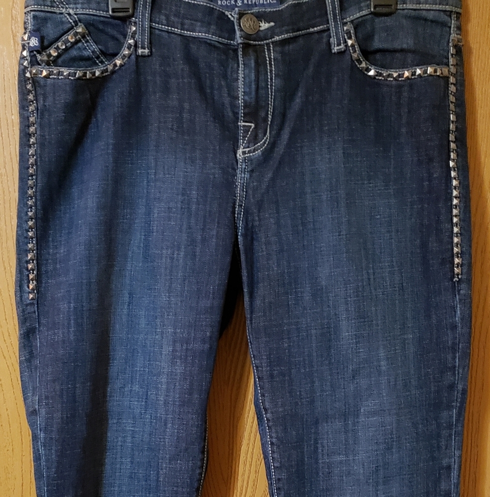 Rock & Republic Dark Wash Boot-Cut Jeans